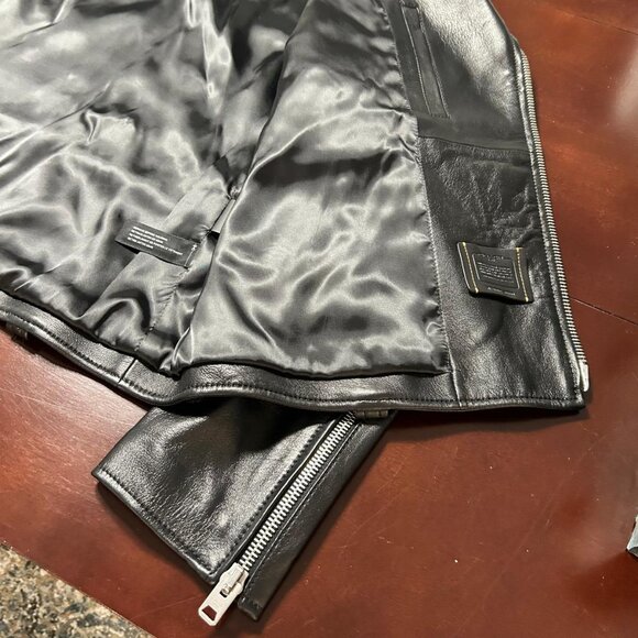 COACH Leather Moto Jacket - Picture 14 of 16